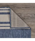 LR Home Seaside Blue SEADE 6ft. x 9ft. Rectangle Rug