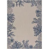Samantha SEA-AV White Area Rug 7 ft. 6 in. X 9 ft. 5 in. Rectangle