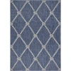 LR Home Seaside Blue SEADE 6ft. x 9ft. Rectangle Rug
