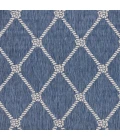 LR Home SEASIDE 81875 Azure/ White 7'6" X 9'5 Rect. Rug