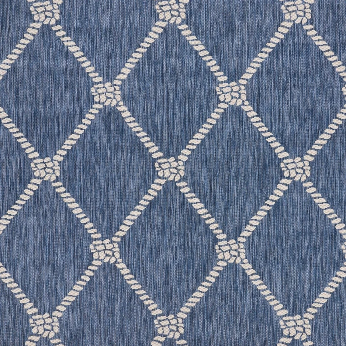 Rugs Town 81875 Azure/ White 7'6" X 9'5 Rect. Rug