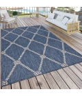 LR Home SEASIDE 81875 Azure/ White 7'6" X 9'5 Rect. Rug