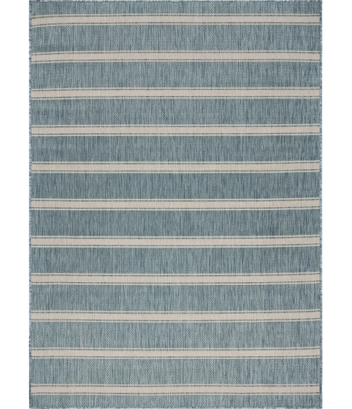 LR Home Seaside Blue SEADE 5ft.3in. x 7ft. Rectangle Rug