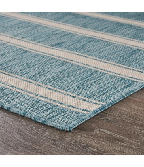 LR Home Seaside Blue SEADE 5ft.3in. x 7ft. Rectangle Rug