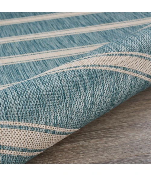 LR Home Seaside Blue SEADE 5ft.3in. x 7ft. Rectangle Rug