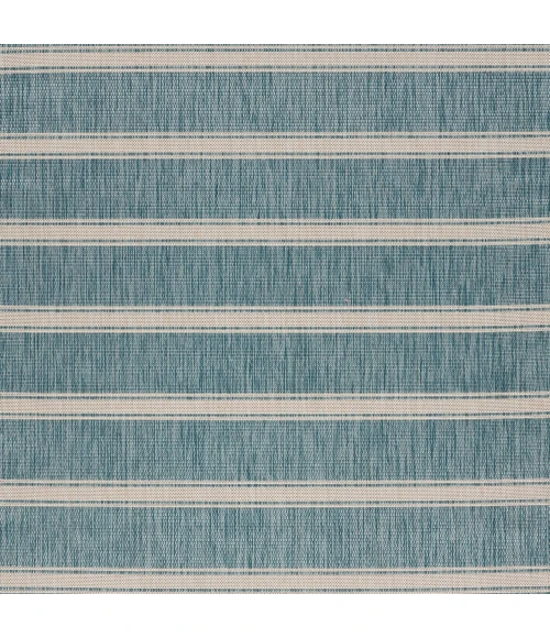LR Home Seaside Blue SEADE 5ft.3in. x 7ft. Rectangle Rug
