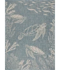 LR Home Seaside Blue SEADE 3ft. x 5ft. Rectangle Rug
