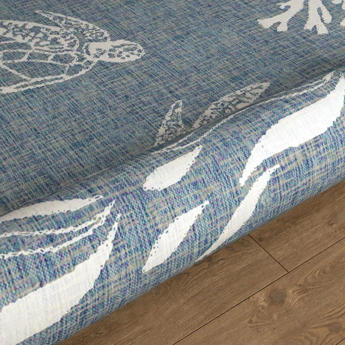 Rugs Town Blue SEADE 5ft.3in. x 5ft.3in. Round Rug