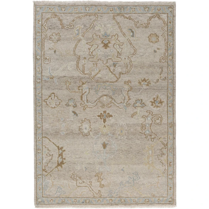 LR Home Senneh Cream Cuero 9ft. x 12ft. Rect. Rug