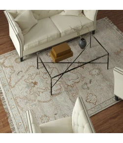 Rugs Town 82627 Wheat/Blue 8ft. x 10ft. Rect. Rug