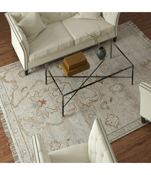 Rugs Town Senneh Cream Cuero 8ft. x 10ft. Rect. Rug