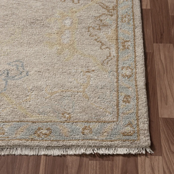 LR Home Senneh Cream Cuero 9ft. x 12ft. Rect. Rug