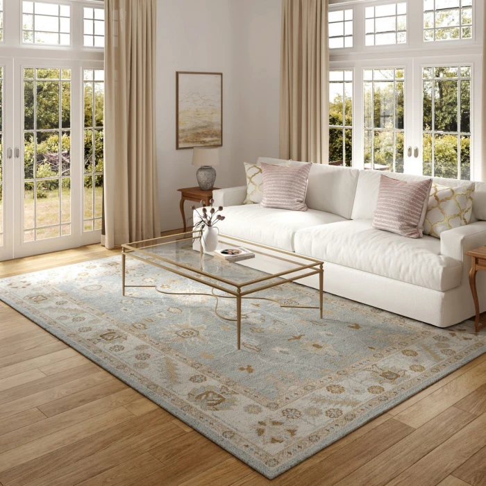 LR Home Senneh Blue William 9ft. x 12ft. Rect. Rug