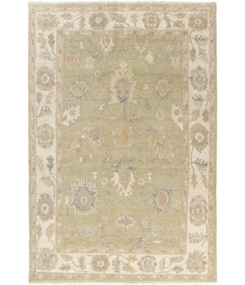 Rugs Town Senneh Green Delano 2ft. x 3ft. Rect. Rug