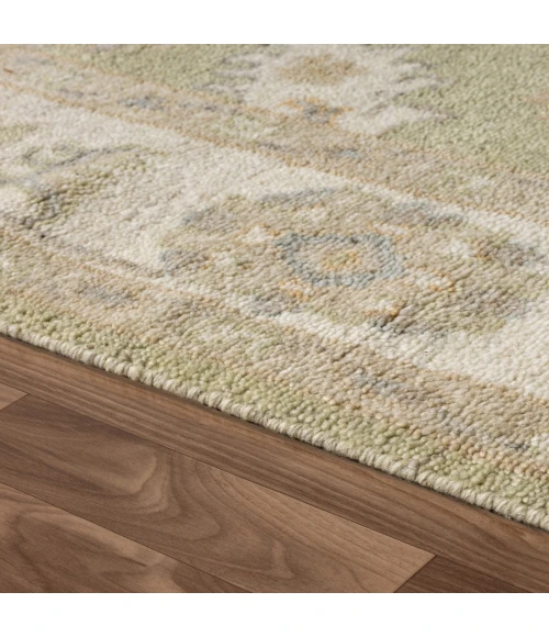 Rugs Town Senneh Green Delano 2ft. x 3ft. Rect. Rug