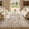 Rugs Town 82633 IVORY / MULTI 8ft. x 10ft. Rect. Rug