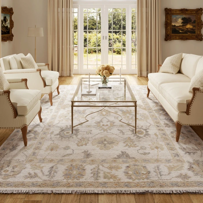 Rugs Town Ivory Delano 6ft. x 9ft. Rect. Rug