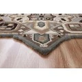 LR Home SHAPES 50922 Black/ Mocha 7' X 7' Octagon Rug