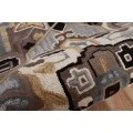 LR Home SHAPES 50922 Black/ Mocha 7' X 7' Octagon Rug