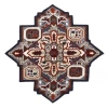 Shena SHA-AA Gold Area Rug 5 ft. Star Star