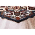 LR Home SHAPES 50923 Gold/ Blue 7' X 7' Octagon Rug