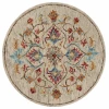 Sindy SIN-AB Beige Area Rug 4 ft. Round