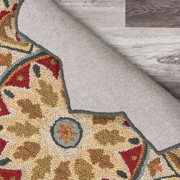 Rugs Town 54103 Red 6' Round Rug