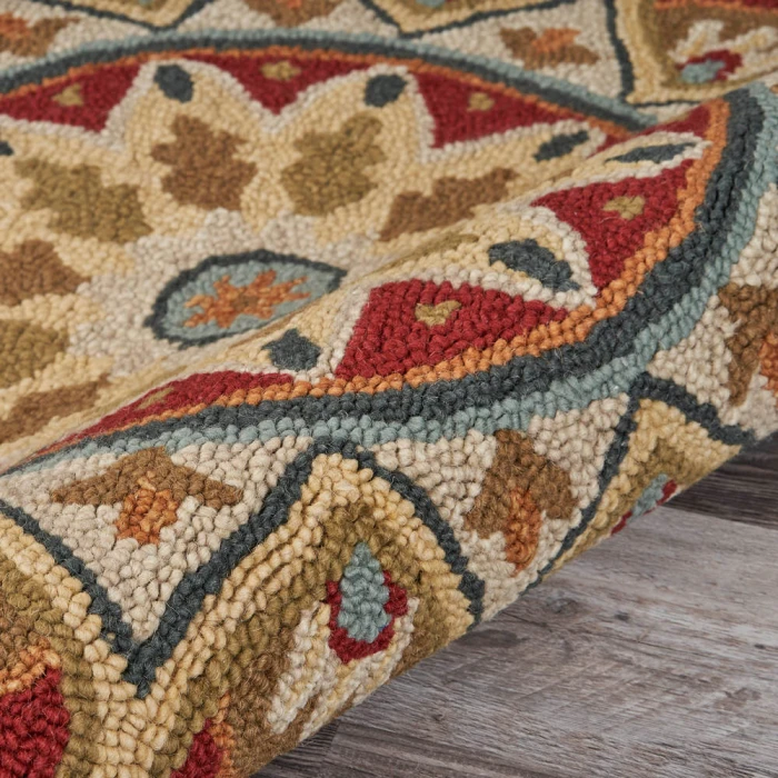 Rugs Town 54103 Red 6' Round Rug