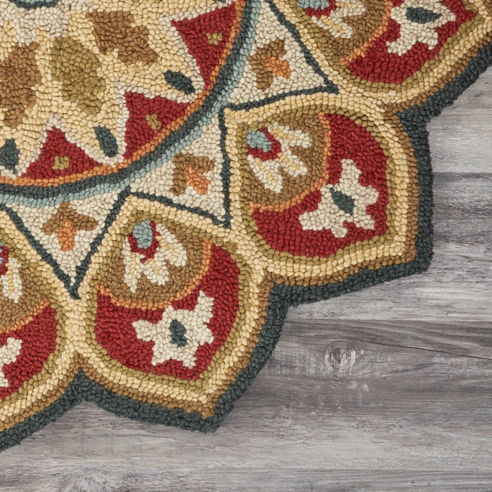 Rugs Town 54103 Red 6' Round Rug