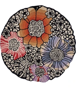 Sindy SIN-AD Multi Area Rug 4 ft. Round