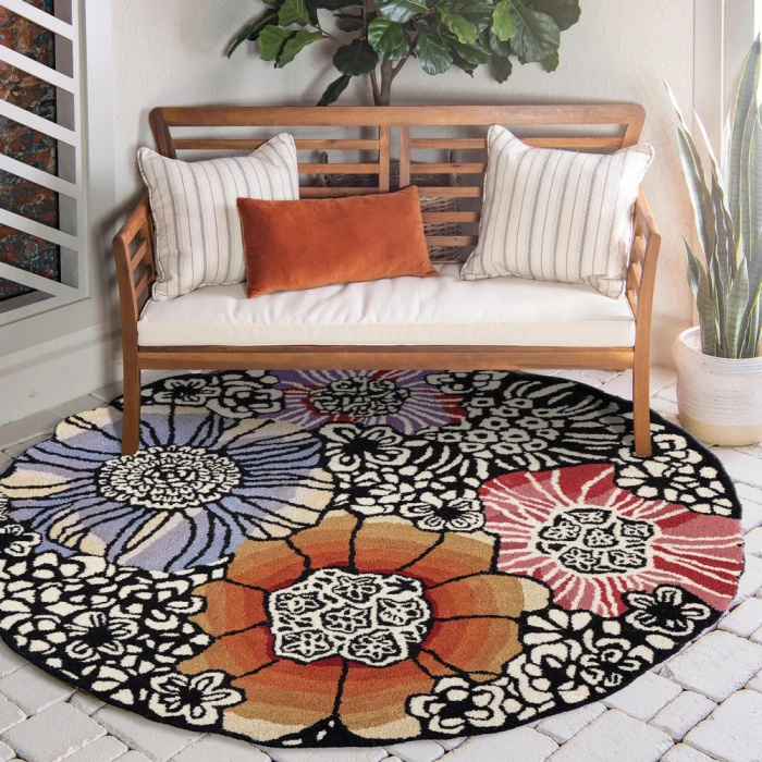 Rugs Town 54106 Multi 4' X 4' Round Rug