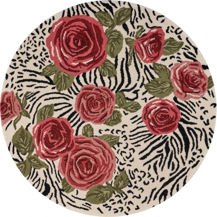 Rugs Town 54107 Multi 4' X 4' Round Rug
