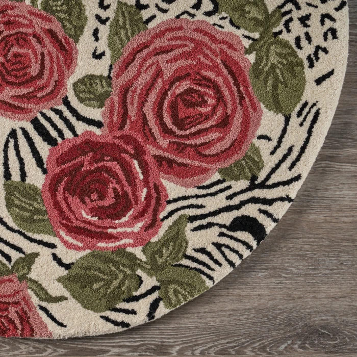 Rugs Town 54107 Multi 4' X 4' Round Rug