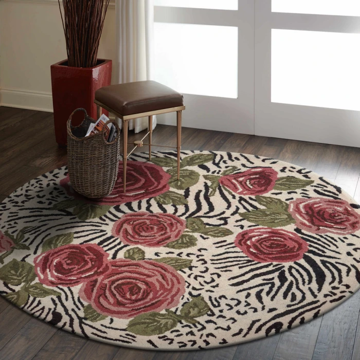 Rugs Town 54107 Multi 4' X 4' Round Rug