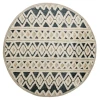 Sindy SIN-AI Blue Area Rug 6 ft. Round