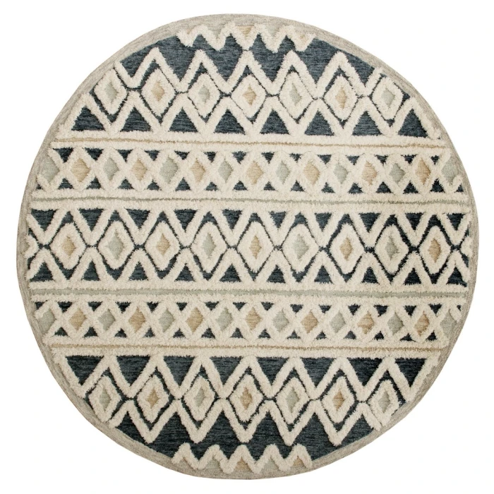 Rugs Town 54111 Blue 6' Round Rug
