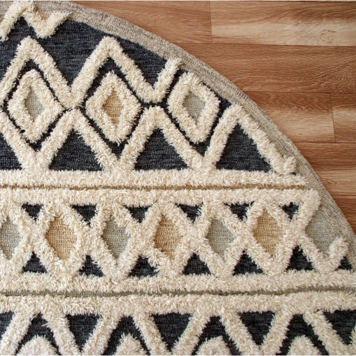 Rugs Town 54111 Blue 6' Round Rug