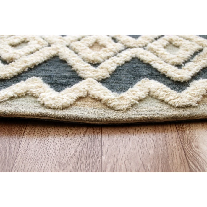 Rugs Town 54111 Blue 6' Round Rug