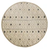 Sindy SIN-AI Cream Area Rug 6 ft. Round