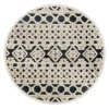 Sindy SIN-AK Navy Area Rug 4 ft. Round