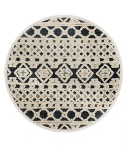 Sindy SIN-AK Navy Area Rug 4 ft. Round