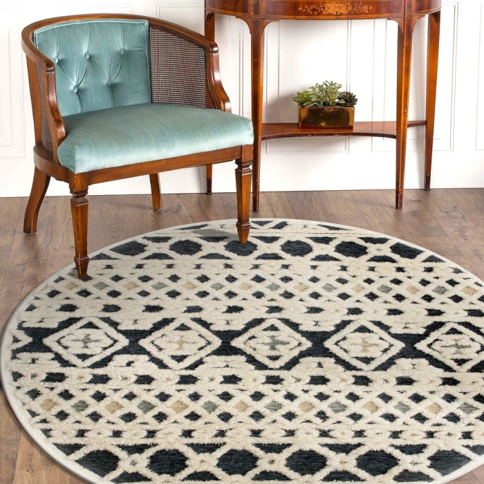 Rugs Town 54114 Blue 4' X 4' Round Rug
