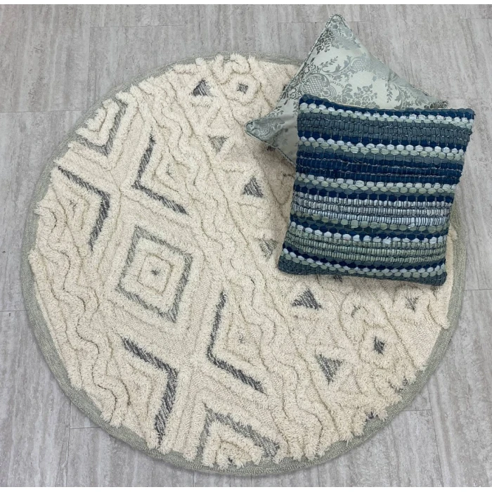 Rugs Town 54115 Ivory 4' X 4' Round Rug