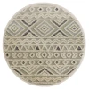 Sindy SIN-AL Gray Area Rug 6 ft. Round