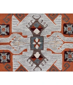 Sindy SIN-AO Terracotta Area Rug 4 ft. Round