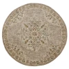Sindy SIN-AP Beige Area Rug 4 ft. Round