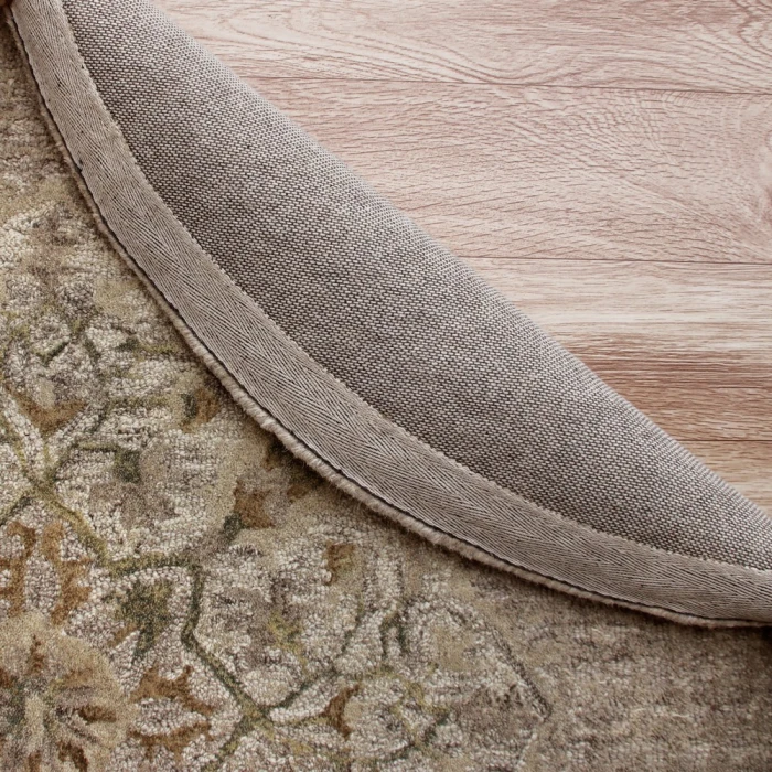 LR Home SINUOUS 54120 Beige 4' X 4' Round Rug