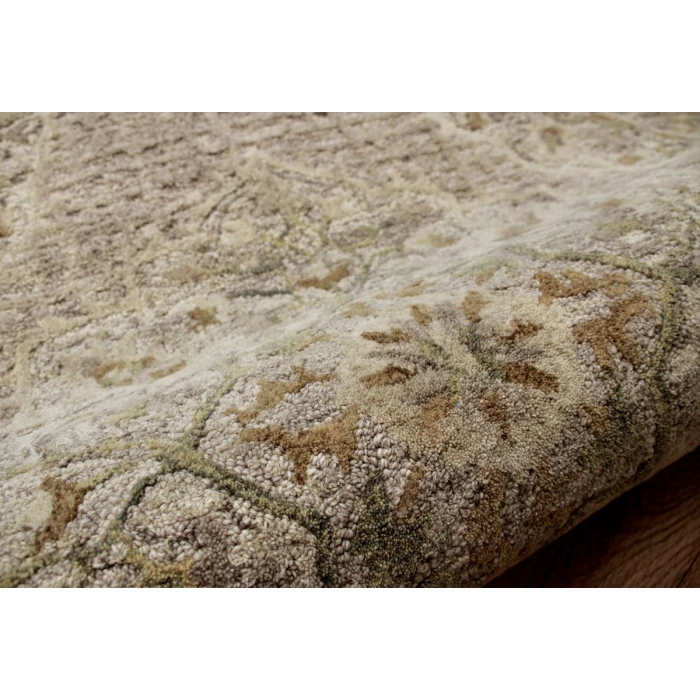 LR Home SINUOUS 54120 Beige 4' X 4' Round Rug