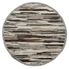 Sindy SIN-AQ Gray Area Rug 4 ft. Round