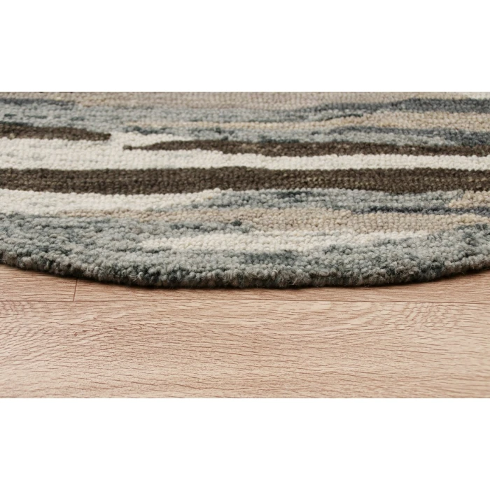 Rugs Town 54121 Natural/ Multi 4' X 4' Round Rug